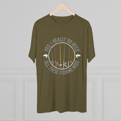 All These Fishing Rods Men's/Unisex Tri-Blend Ultra Soft Tee