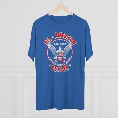 All American Burger Men's/Unisex Tri-Blend Ultra Soft Tee