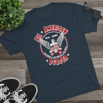All American Burger Men's/Unisex Tri-Blend Ultra Soft Tee