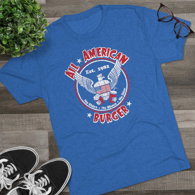 All American Burger Men's/Unisex Tri-Blend Ultra Soft Tee