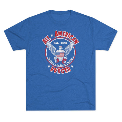 All American Burger Men's/Unisex Tri-Blend Ultra Soft Tee