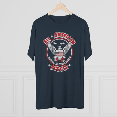 All American Burger Men's/Unisex Tri-Blend Ultra Soft Tee