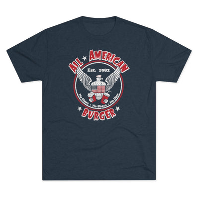 All American Burger Men's/Unisex Tri-Blend Ultra Soft Tee