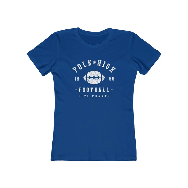 Polk High Football Women's Fitted Boyfriend Tee