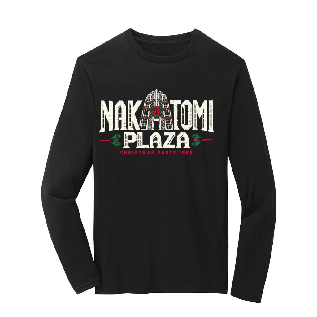 Nakatomi Plaza 1988 Die Hard Christmas Long Sleeve Tee