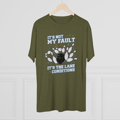 It's The Lane Conditions Men's/Unisex Tri-Blend Ultra Soft Tee