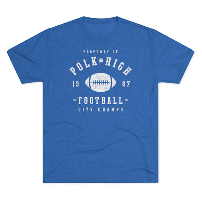 Polk High Football Men's/Unisex Tri-Blend Ultra Soft Tee