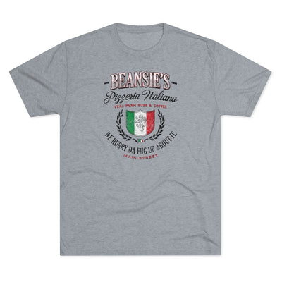 Beansie's Pizzeria Italiana Men's/Unisex Tri-Blend Ultra Soft Tee