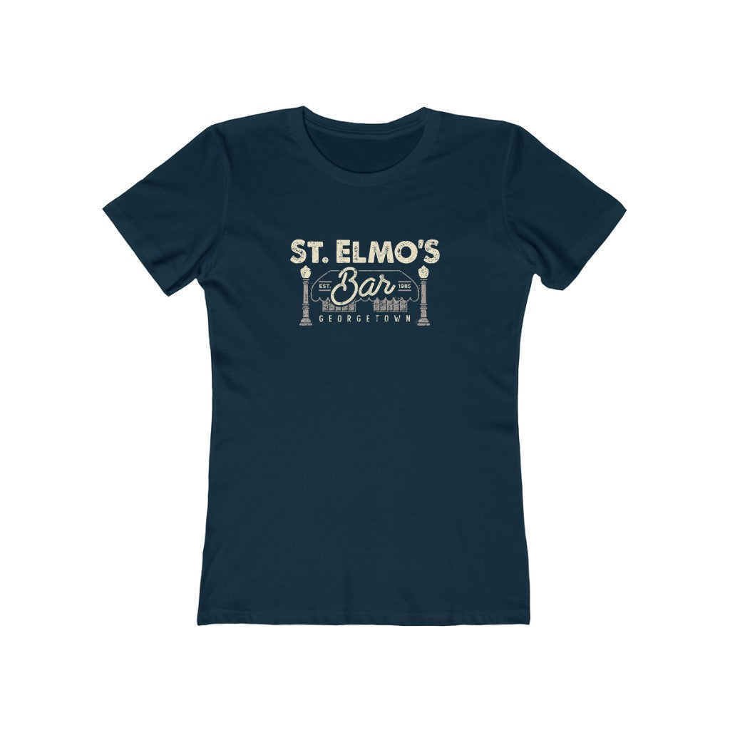 St. Elmo's Bar Women's Fitted Boyfriend Tee