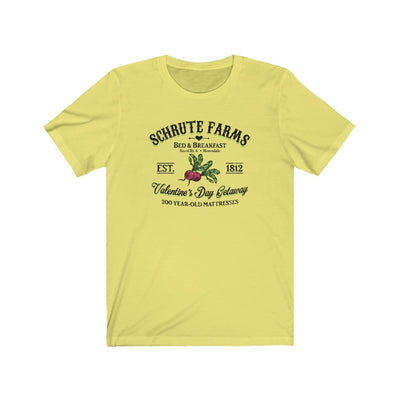 Schrute Farms Valentine's Day Getaway Men's/Unisex Super Soft Tee