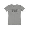 Strike First, Strike Hard, No Mercy Women's Boyfriend Tee