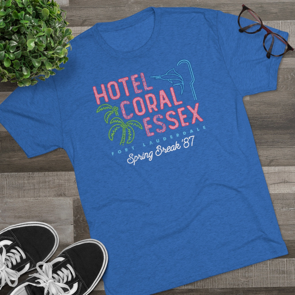 Hotel Coral Essex Men's/Unisex Tri-Blend Ultra Soft Tee