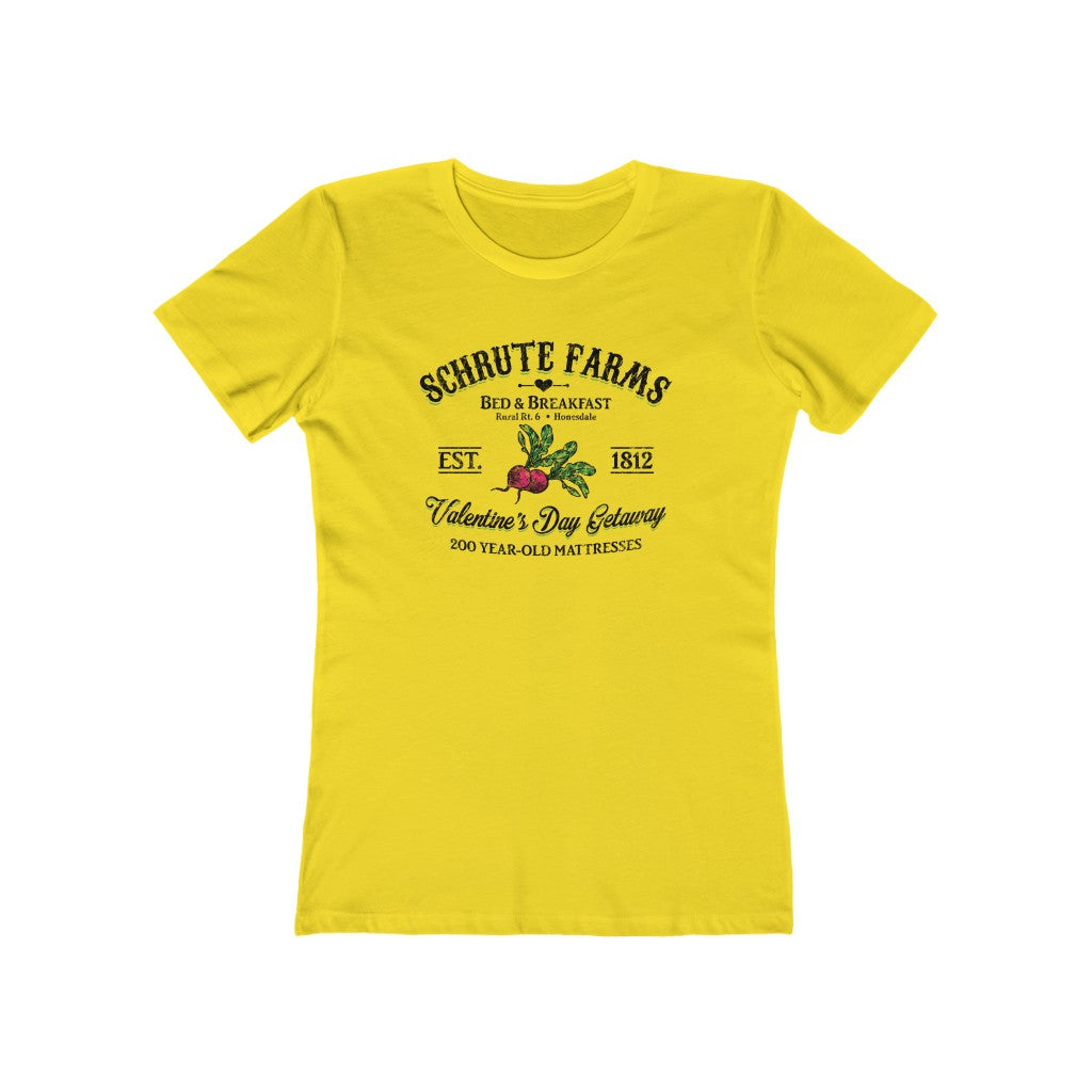 Schrute Farms Valentine's Day Getaway Women's Boyfriend Tee