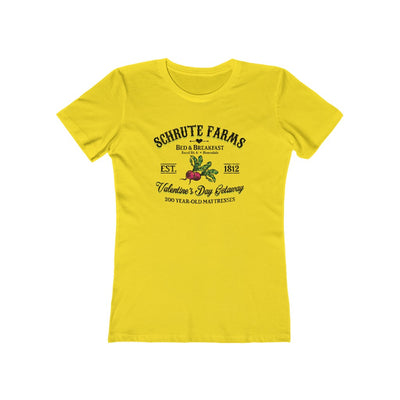 Schrute Farms Valentine's Day Getaway Women's Boyfriend Tee