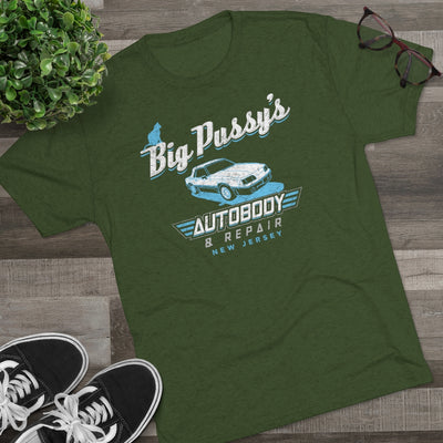 Big Pussy's Autobody Men's/Unisex Tri-Blend Ultra Soft Tee