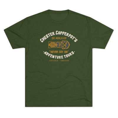 Chester Copperpot's Adventure Tours Men's/Unisex Tri-Blend Ultra Soft Tee