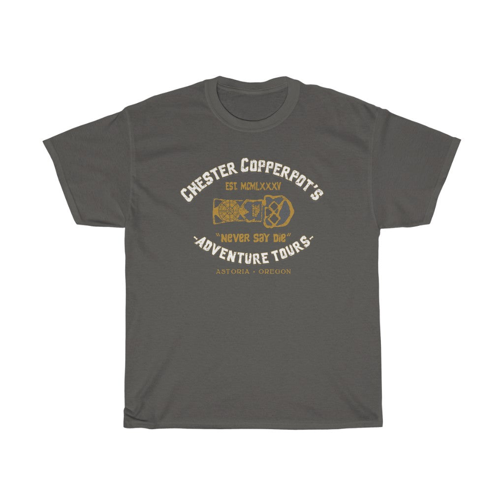 Chester Copperpot's Adventure Tours Men's Relaxed Fit Short Sleeve Tee