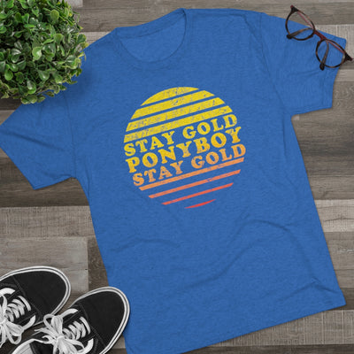 Stay Gold Ponyboy Men's/Unisex Tri-Blend Ultra Soft Tee