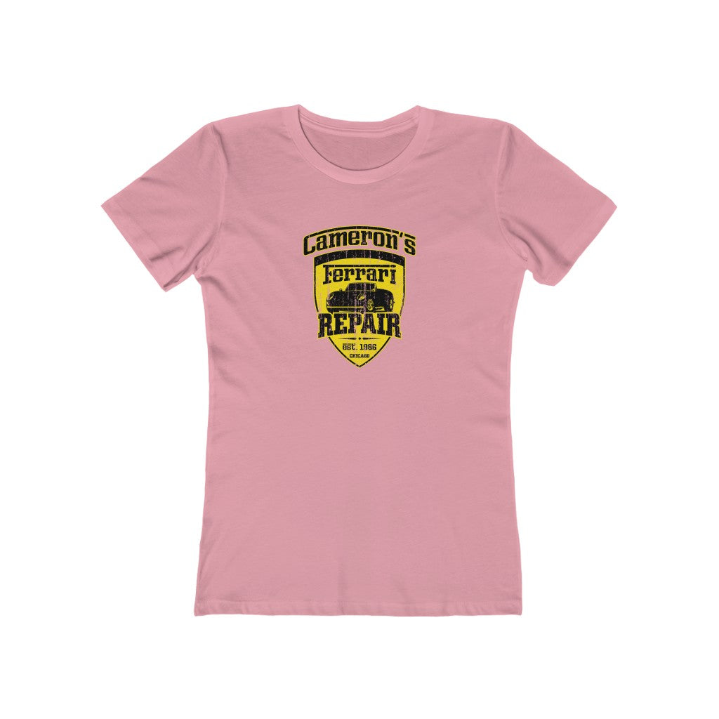 Cameron's Ferrari Repair Women's Boyfriend Tee