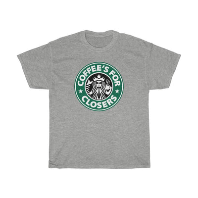 Coffee's For Closers Men's Relaxed Fit Short Sleeve Tee