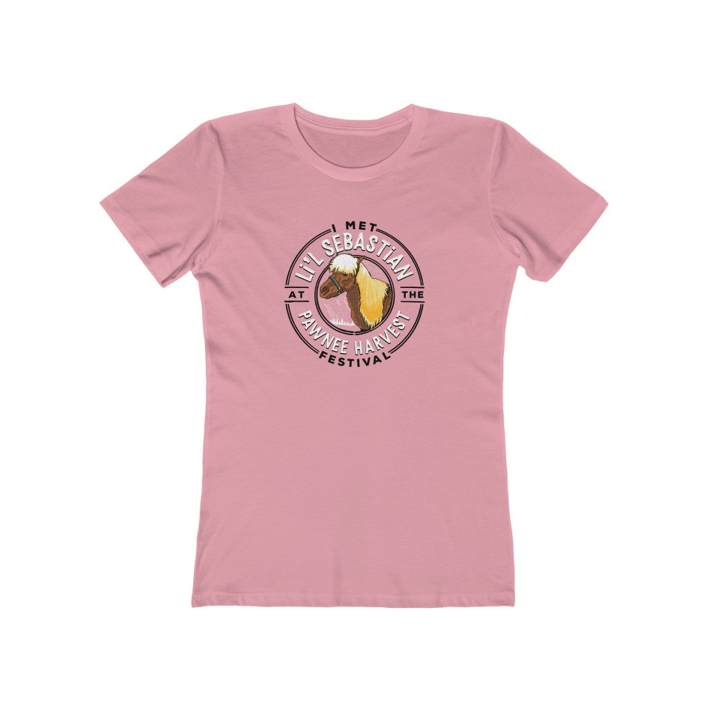 Li'l Sebastian Women's Fitted Boyfriend Tee