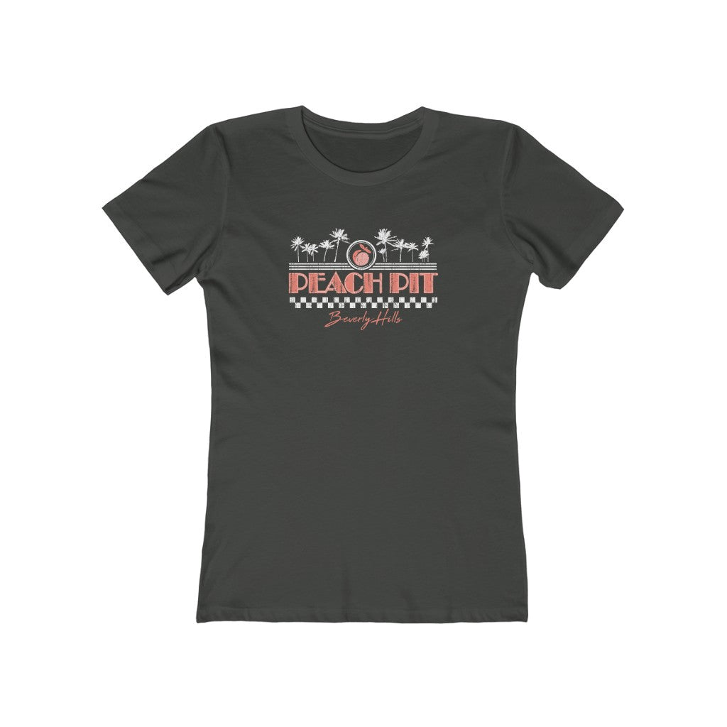Peach Pit Women's Fitted Boyfriend Tee