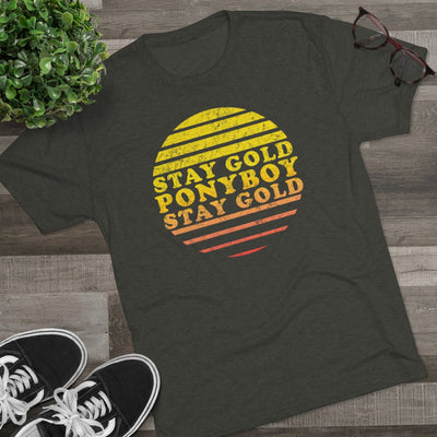 Stay Gold Ponyboy Men's/Unisex Tri-Blend Ultra Soft Tee