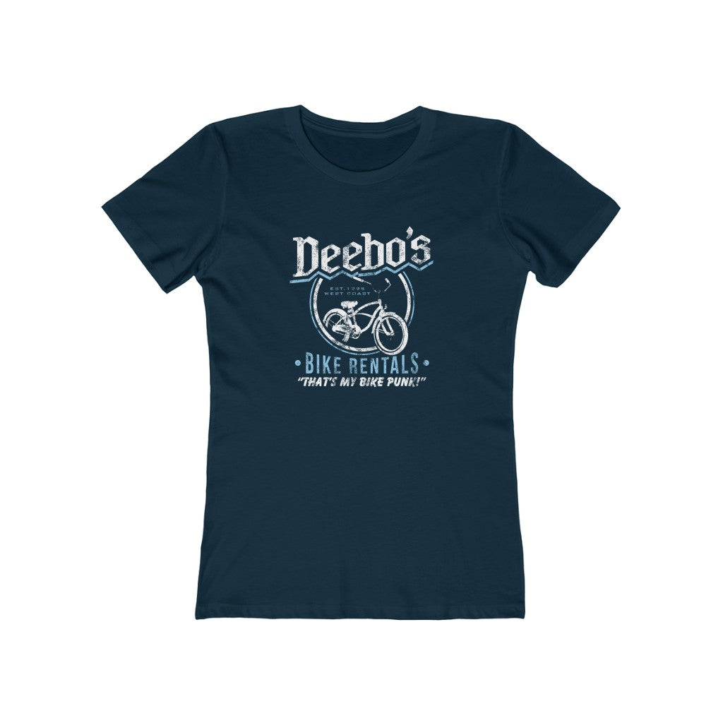 Deebo's Bike Rentals Women's Fitted Boyfriend Tee