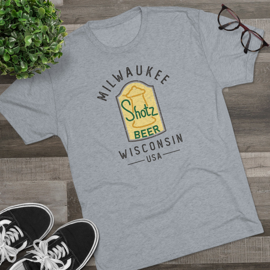 Shotz Beer Men's/Unisex Tri-Blend Ultra Soft Tee