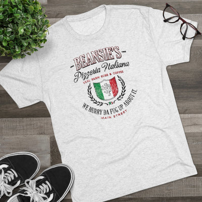 Beansie's Pizzeria Italiana Men's/Unisex Tri-Blend Ultra Soft Tee