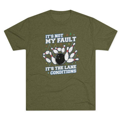 It's The Lane Conditions Men's/Unisex Tri-Blend Ultra Soft Tee