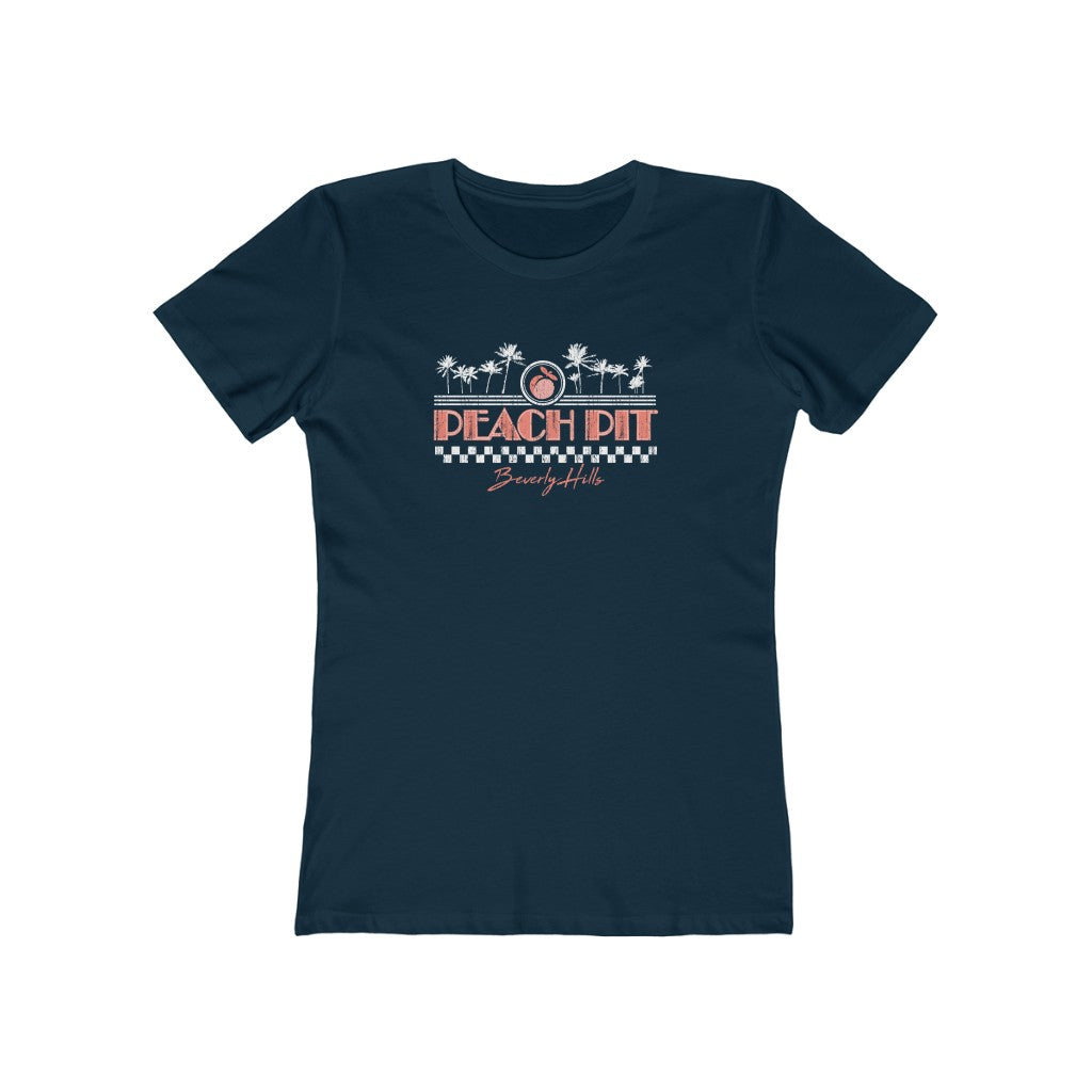 Peach Pit Women's Fitted Boyfriend Tee