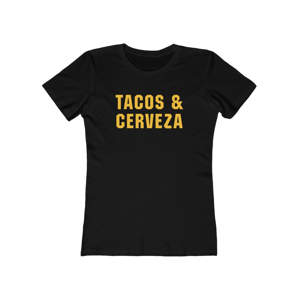 Tacos &amp; Cerveza Women's Boyfriend Tee