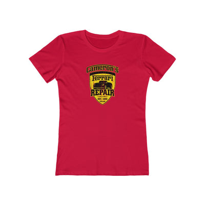 Cameron's Ferrari Repair Women's Boyfriend Tee