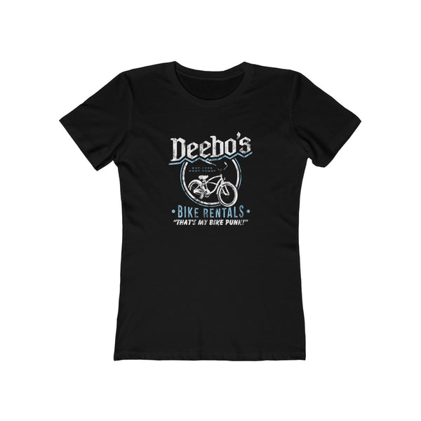 Deebo's Bike Rentals Women's Fitted Boyfriend Tee