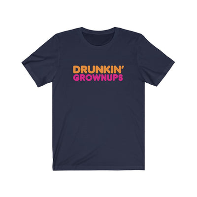 Drunkin' Grownups Men's/Unisex Cotton Crew Tee