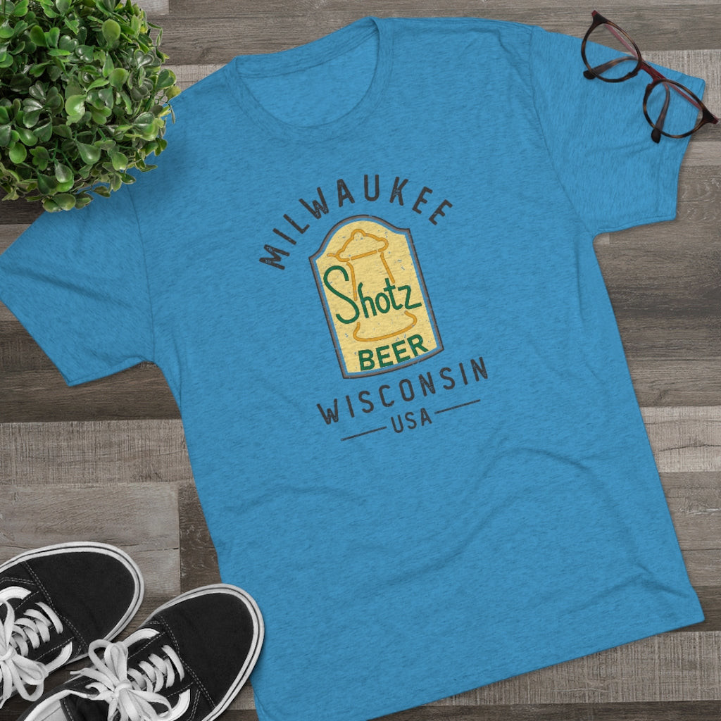 Shotz Beer Men's/Unisex Tri-Blend Ultra Soft Tee