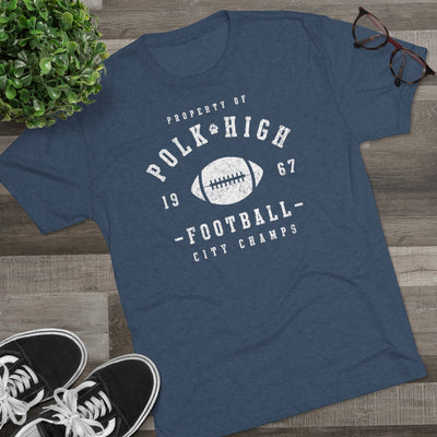 Polk High Football Men's/Unisex Tri-Blend Ultra Soft Tee