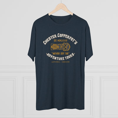 Chester Copperpot's Adventure Tours Men's/Unisex Tri-Blend Ultra Soft Tee