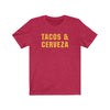 Tacos & Cerveza Men's/Unisex Cotton Crew Tee