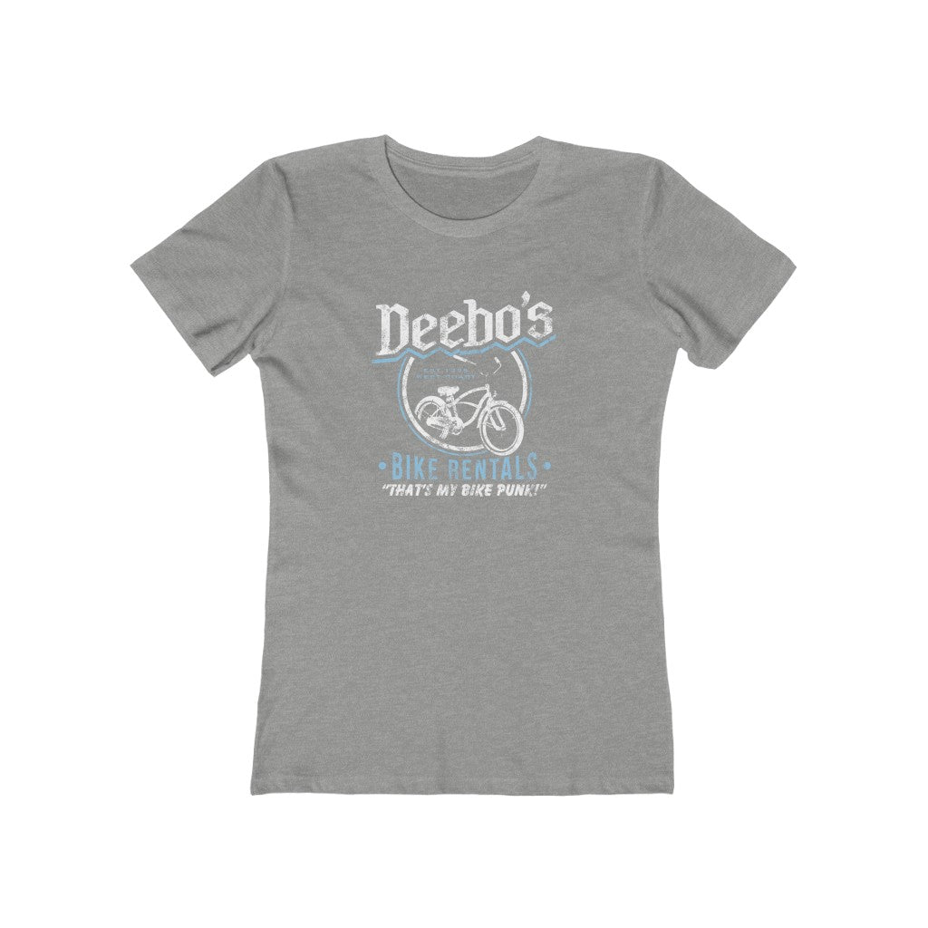 Deebo's Bike Rentals Women's Fitted Boyfriend Tee