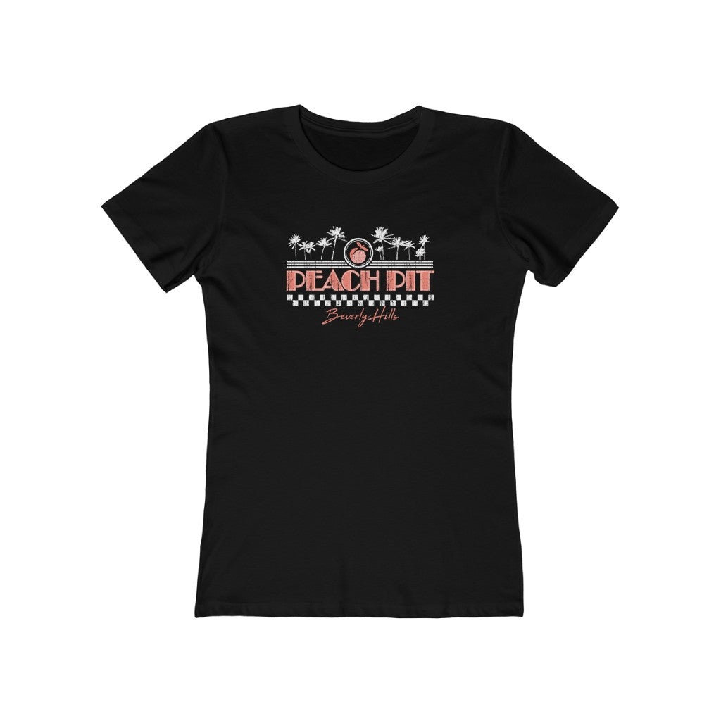 Peach Pit Women's Fitted Boyfriend Tee