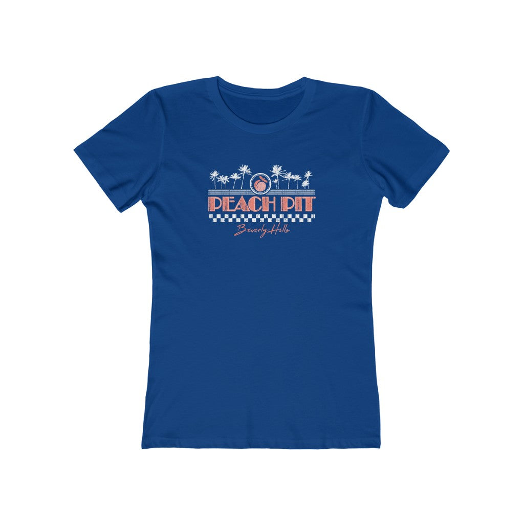 Peach Pit Women's Fitted Boyfriend Tee