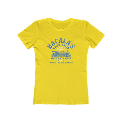 Bacala's Last Stop Hobby Shop Women's Boyfriend Tee