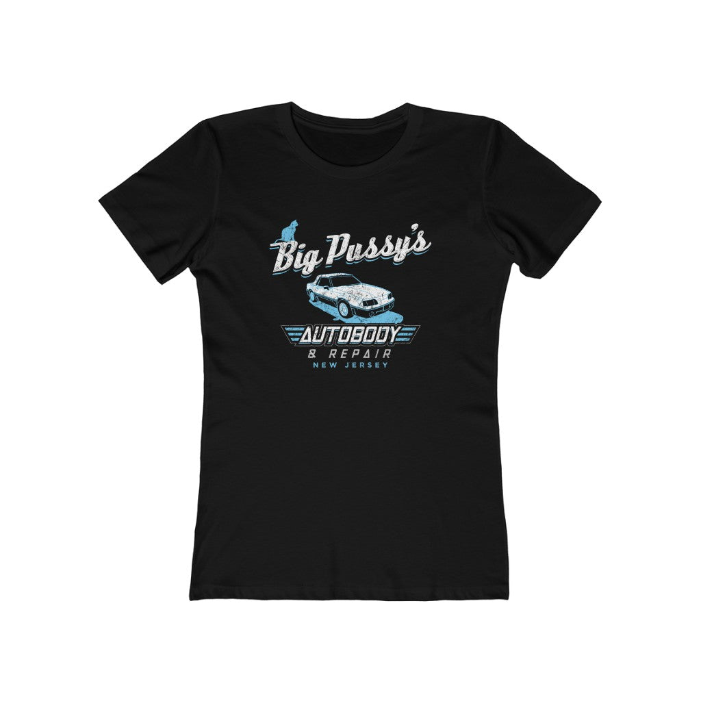 Big Pussy's Autobody Women's Boyfriend Tee