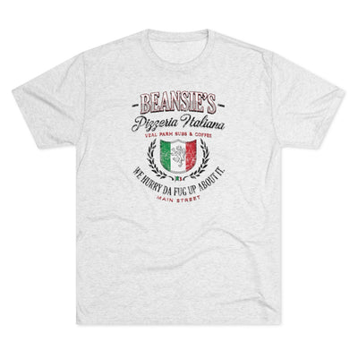 Beansie's Pizzeria Italiana Men's/Unisex Tri-Blend Ultra Soft Tee