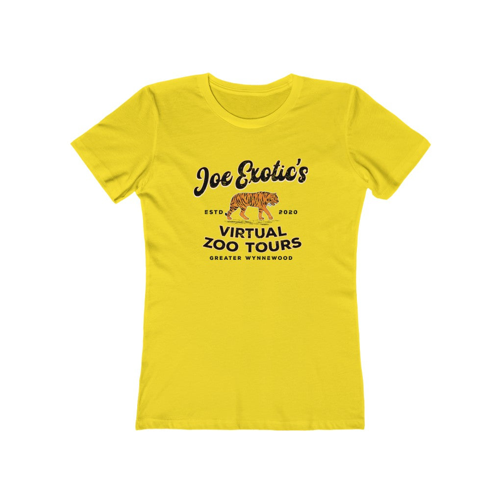 Joe Exotic's Virtual Zoo Tours Women's Boyfriend Tee