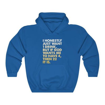 I Just Want 1 Drink Men's/Unisex Hoodie