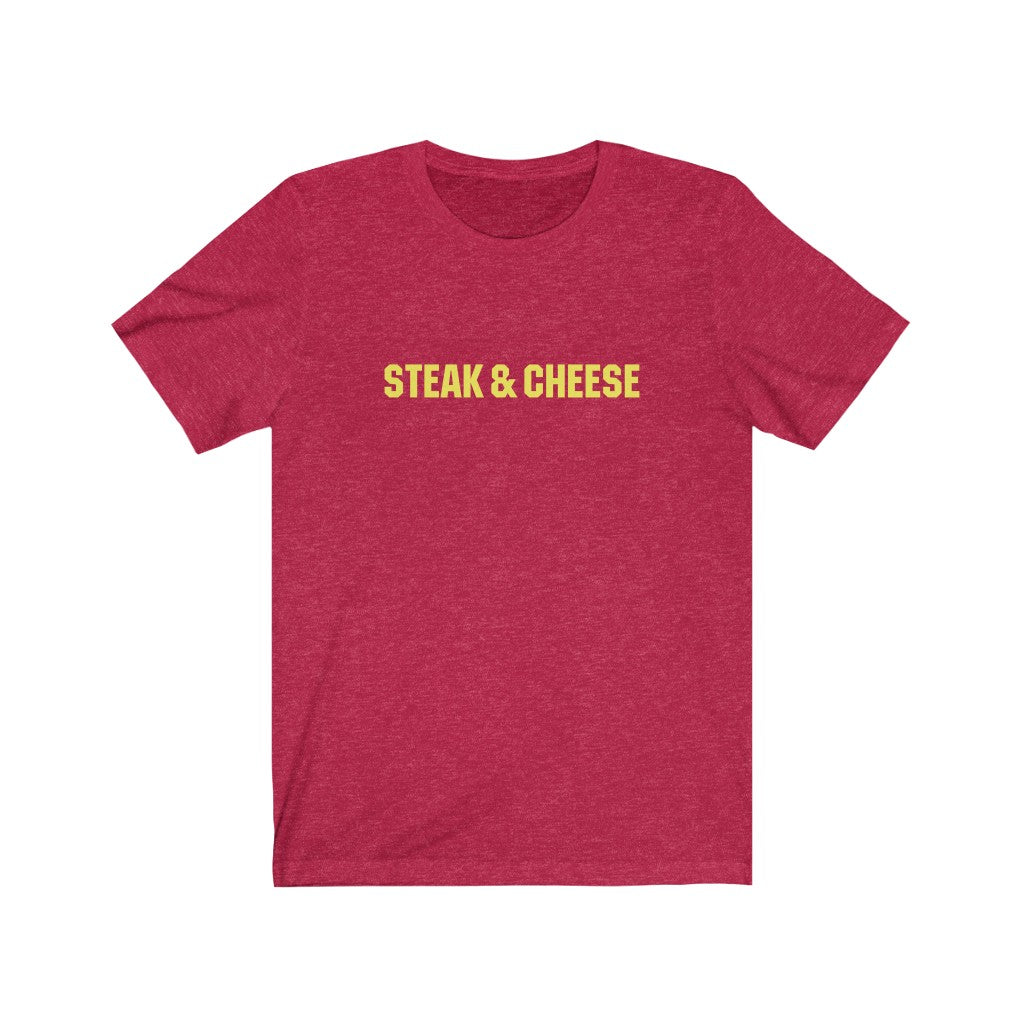 Steak &amp; Cheese Men's/Unisex Cotton Crew Tee