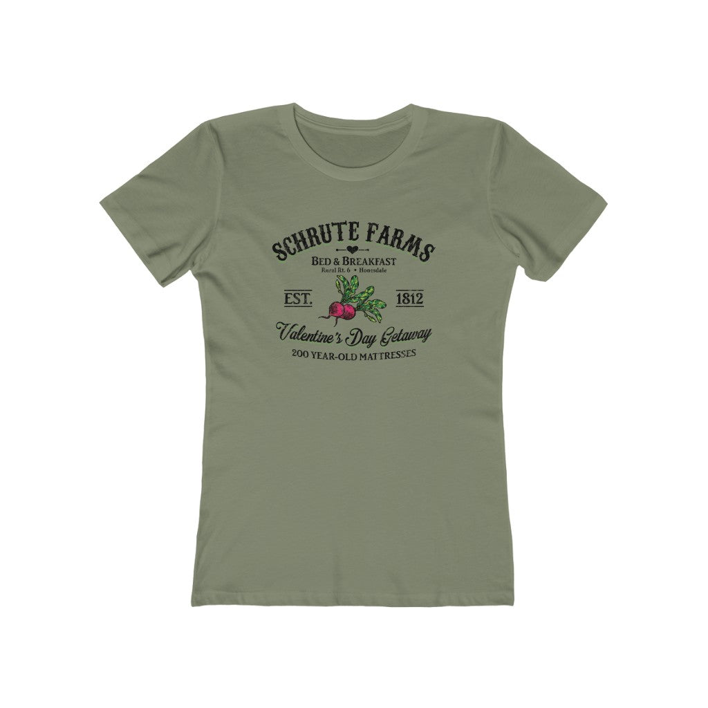 Schrute Farms Valentine's Day Getaway Women's Boyfriend Tee